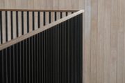 4 Panel Matte Black Wooden Folding Safety Gate for Staircases: Safety Meets Style