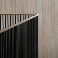 4 Panel Matte Black Wooden Folding Safety Gate for Staircases: Safety Meets Style